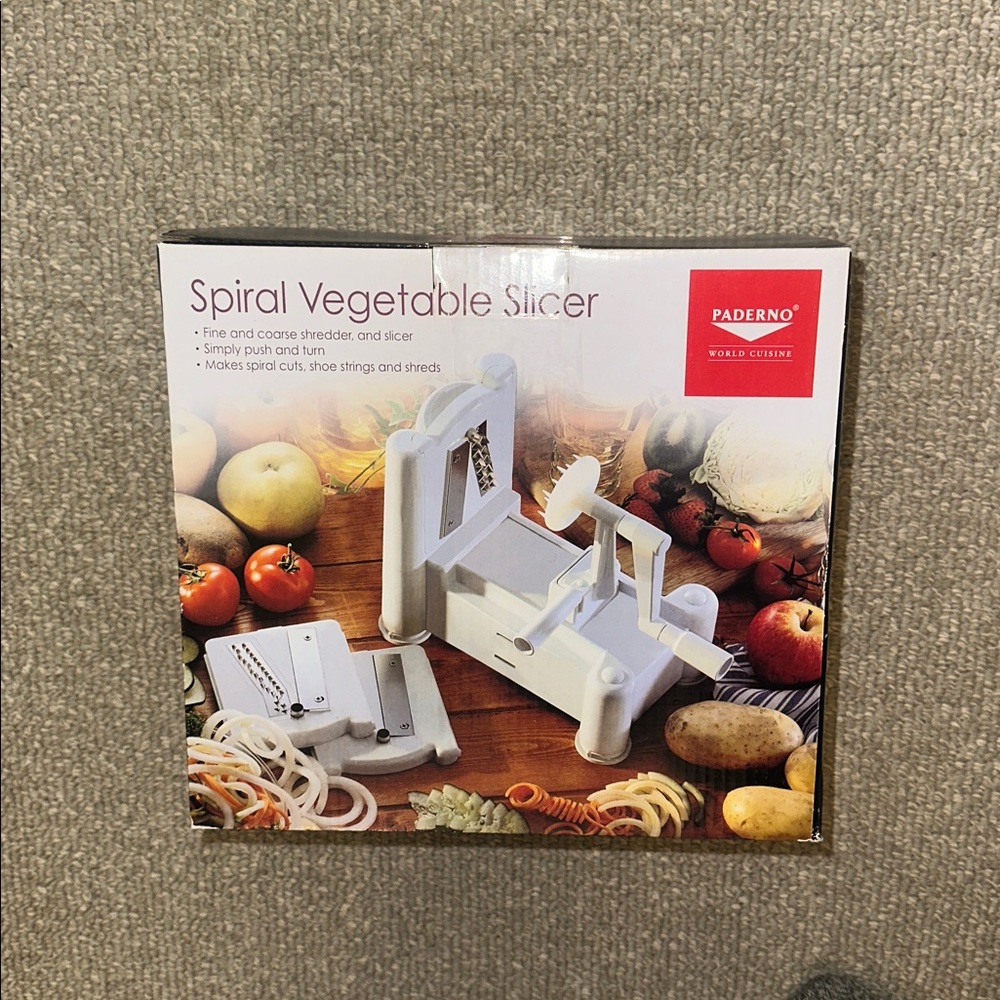 Paderno Spiral Shred & Shoe String Veggie & Fruit Slicer, NWT, Never Used